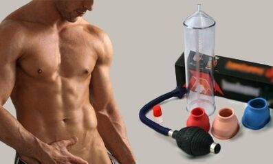 Bomba para a ampliación do pene masculino